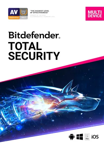 Antivirus Bitdefender Total Security (1 año, 5 dispositivos)